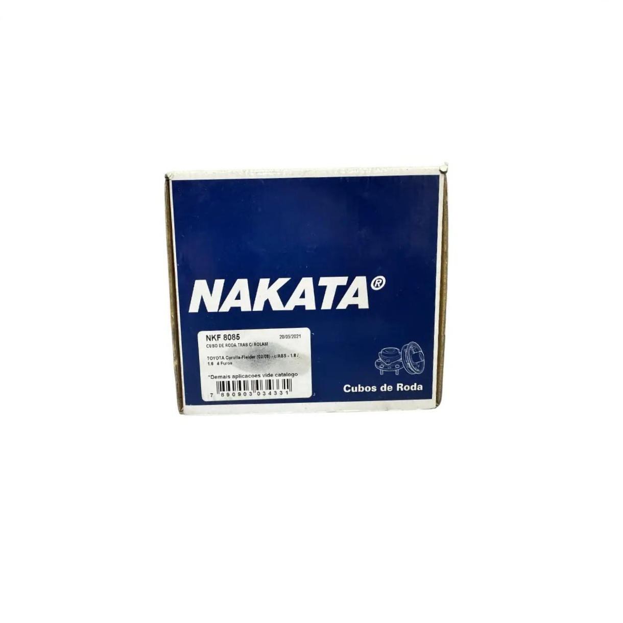 Cubo de Roda Traseiro Direito ou Esquerdo para Toyota Corolla e Fielder - Nakata - NKF 8085