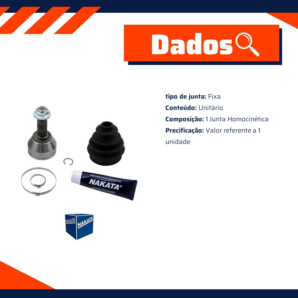 Junta Homocinética para Ford Focus e Focus Sedan - Nakata - NJH42-1101