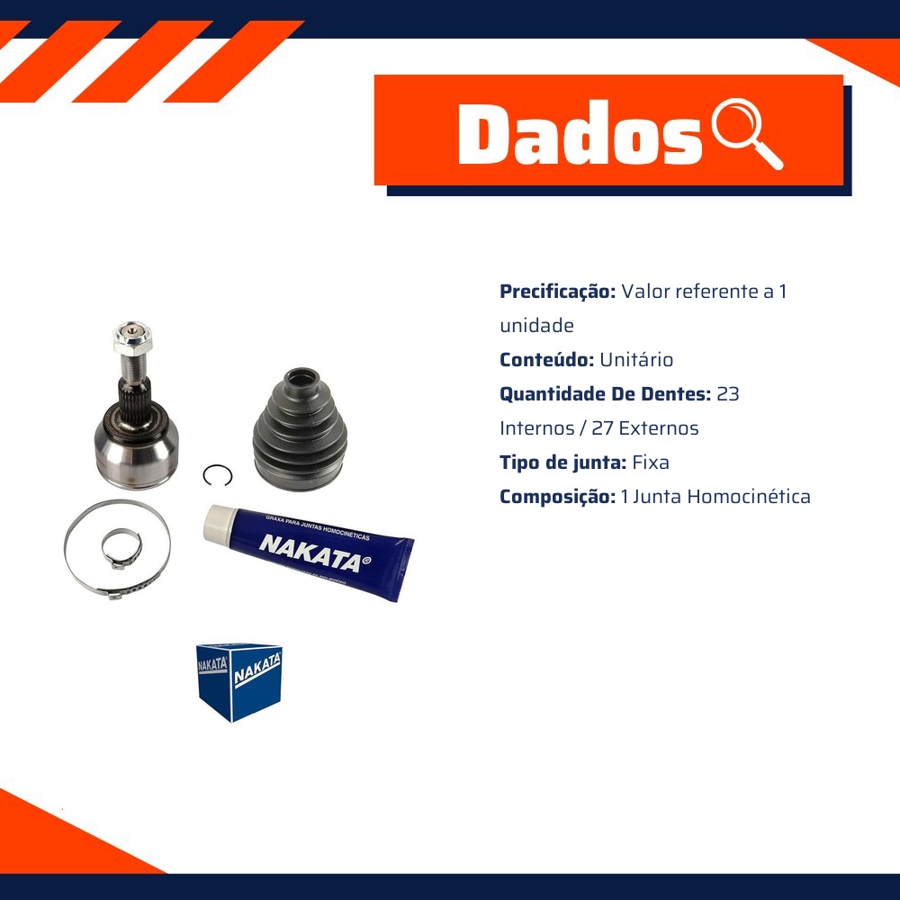 Junta Homocinética para Ford Focus e Focus Sedan - Nakata - NJH43-3237