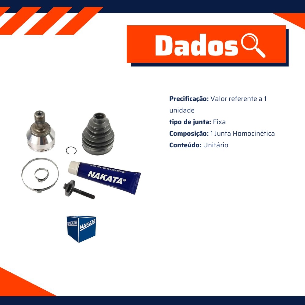 Junta Homocinética para Ford Focus e Focus Sedan - Nakata - NJH44-4062
