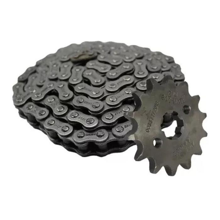 Kit da Coroa Pinhão e Corrente para Honda CG 160 - Nakata - TM10185