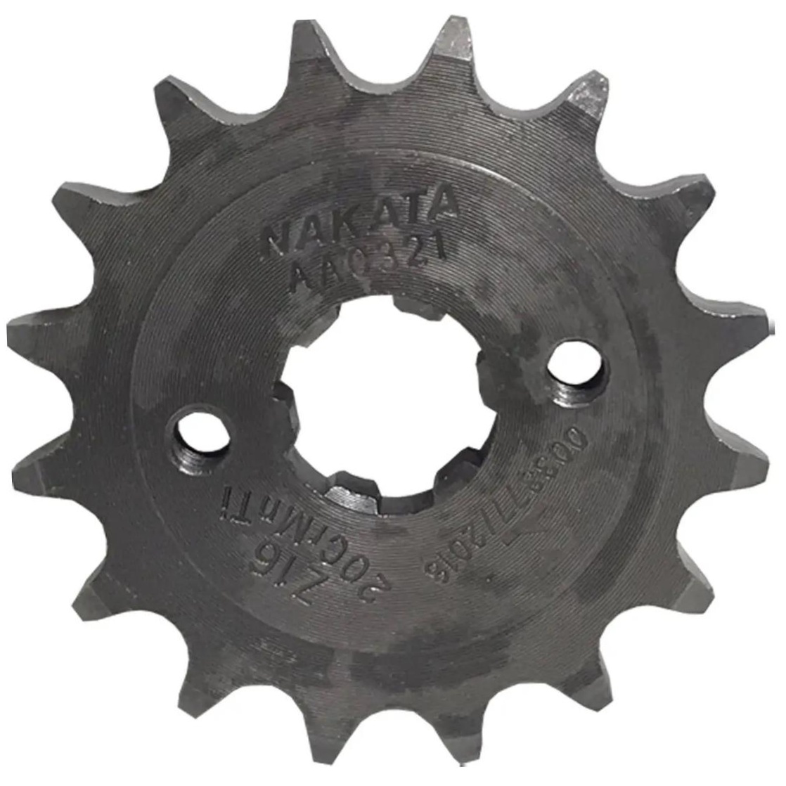 Kit da Coroa Pinhão e Corrente para Honda NXR 160 BROS e XRE 190 - Nakata - TM10190