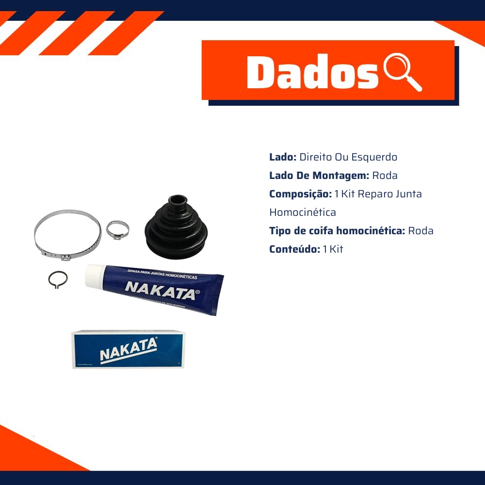 Kit de Reparo da Junta Homocinética - Nakata - NKJ339