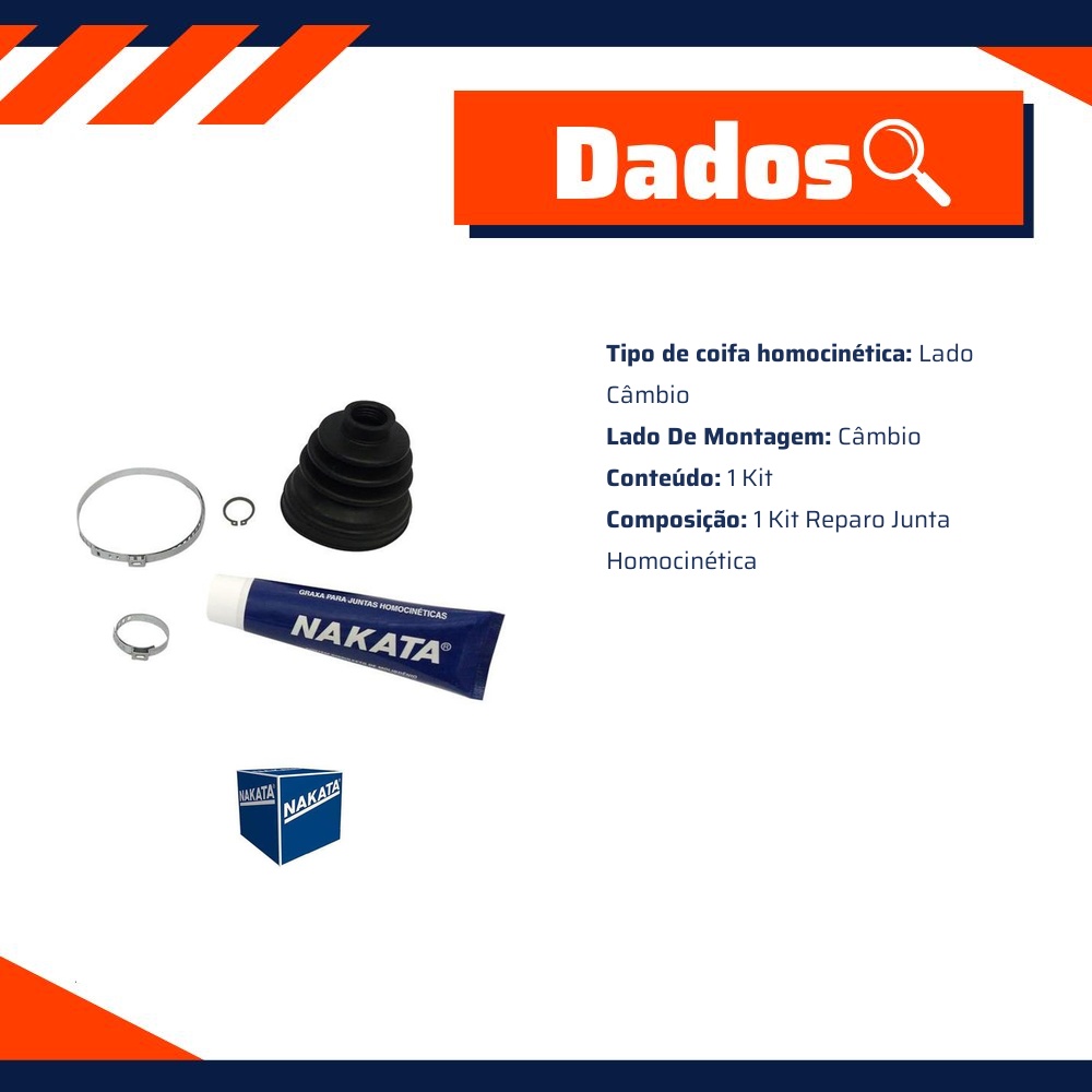 Kit de Reparo da Junta Homocinética para Ford Ecosport - Nakata - NKJ1499