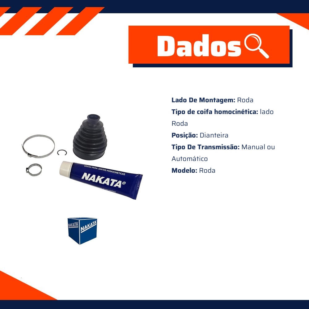 Kit de Reparo da Junta Homocinética Roda - Nakata - NKJ5164