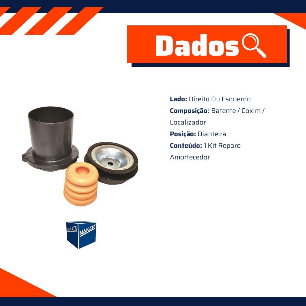 Kit de Reparo do Amortecedor Dianteiro - Nakata - NK0314
