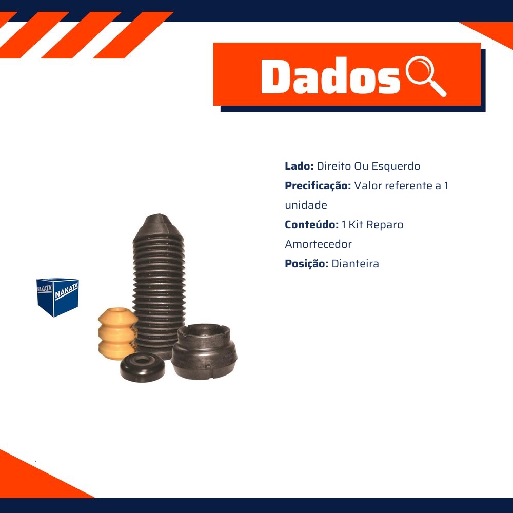 Kit de Reparo do Amortecedor Dianteiro - Nakata - NK0409