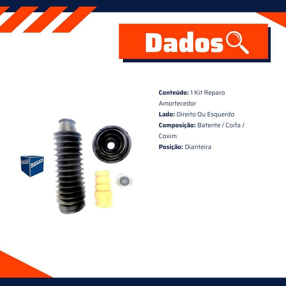 Kit de Reparo do Amortecedor Dianteiro para Honda City e FIT - Nakata - NK0829