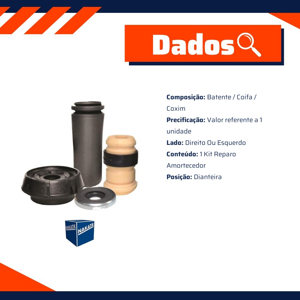 Kit de Reparo do Amortecedor Dianteiro - Nakata - NK0816