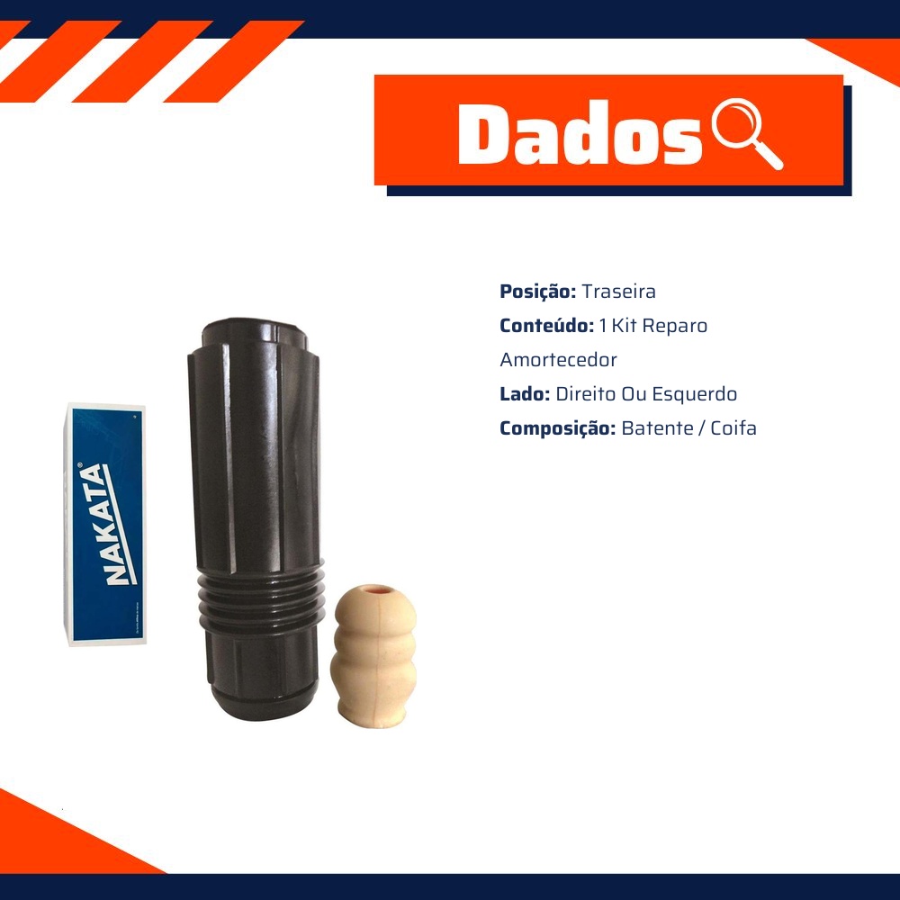 Kit de Reparo do Amortecedor Traseiro para Fiat Palio e Siena - Nakata - NK0113
