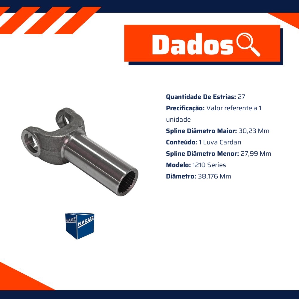 Luva do Cardan para Chevrolet Opala - Nakata - NC08029