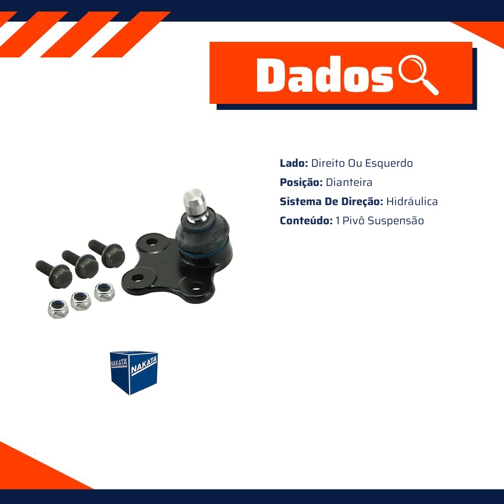 Pivô de Suspensão Dianteiro para Fiat Linea e Punto - Nakata - N 96019