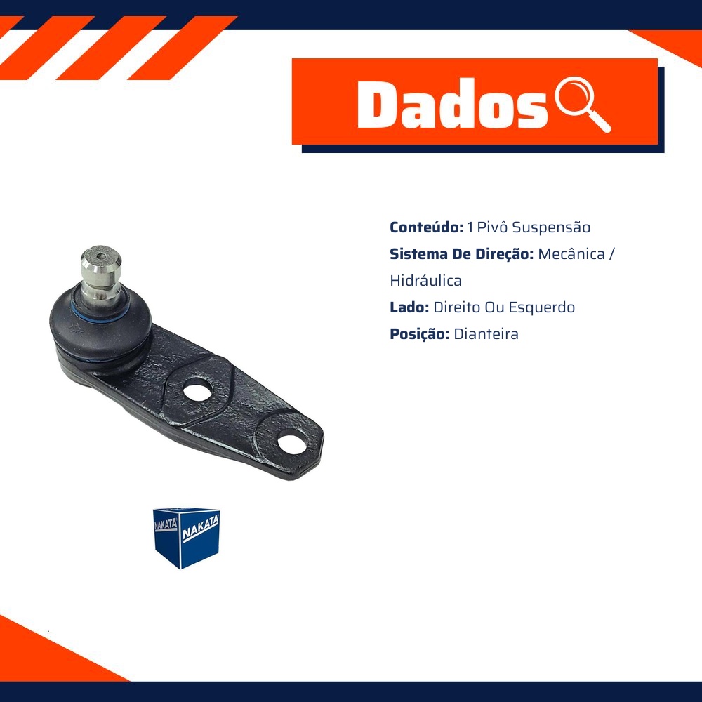 Pivô de Suspensão Dianteiro - Nakata - N 9189