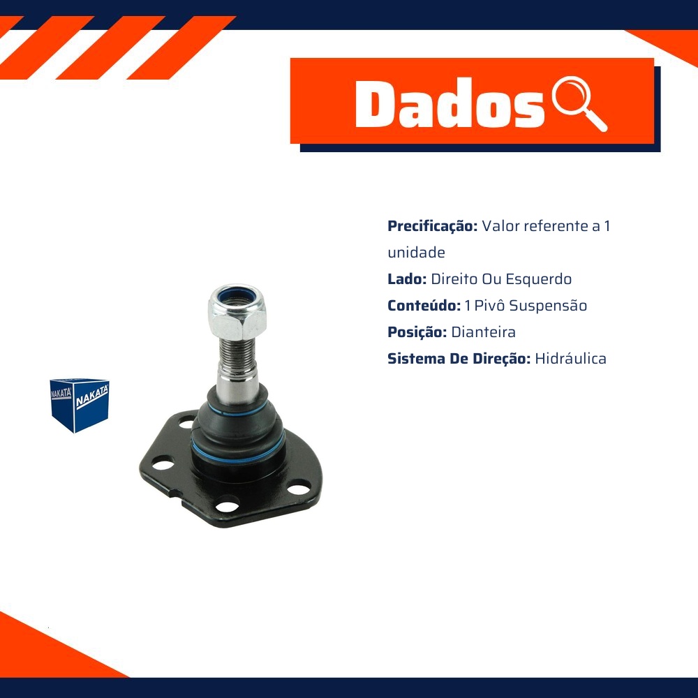 Pivô de Suspensão Dianteiro - Nakata - N 96021