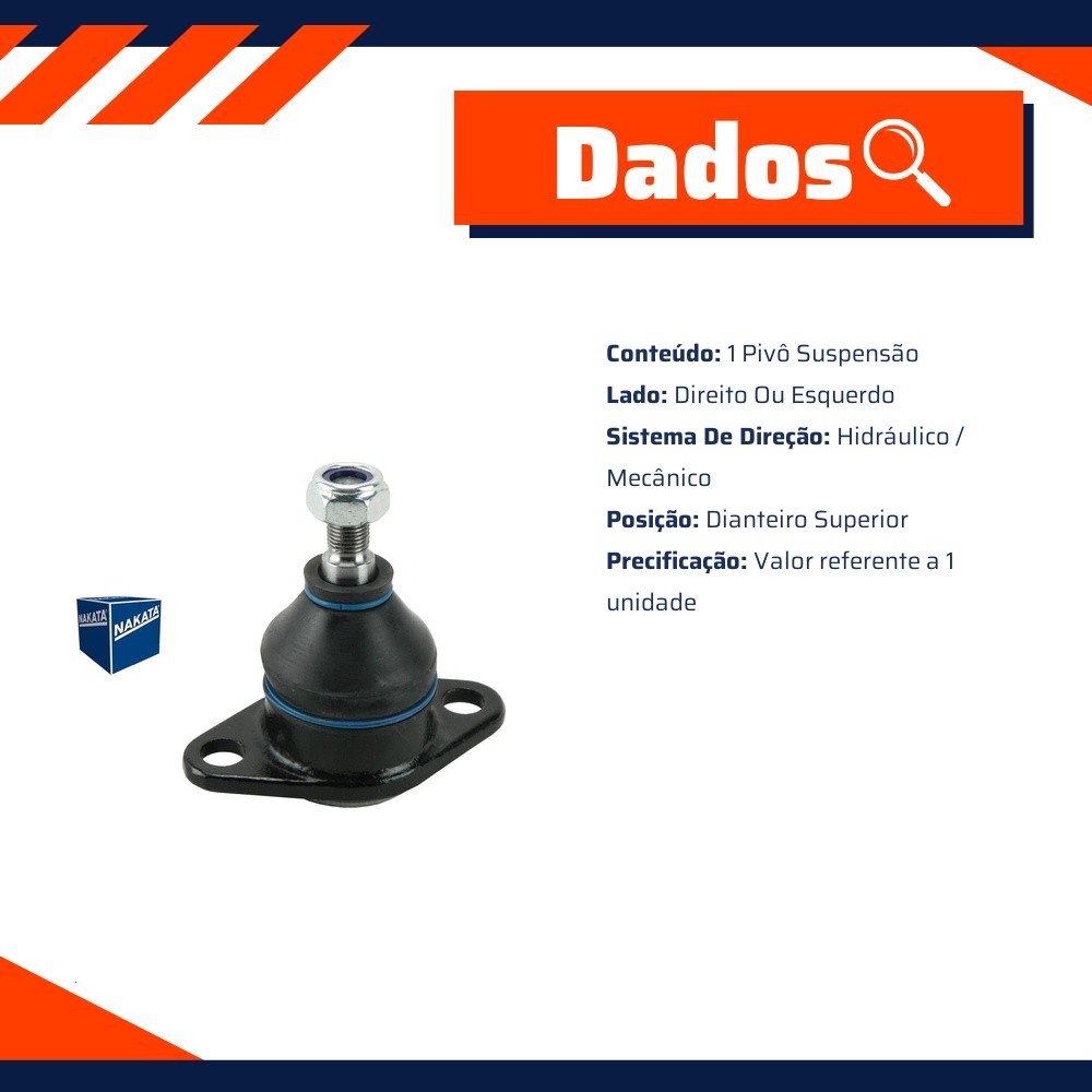 Pivô de Suspensão Dianteiro Superior - Nakata - N 3005