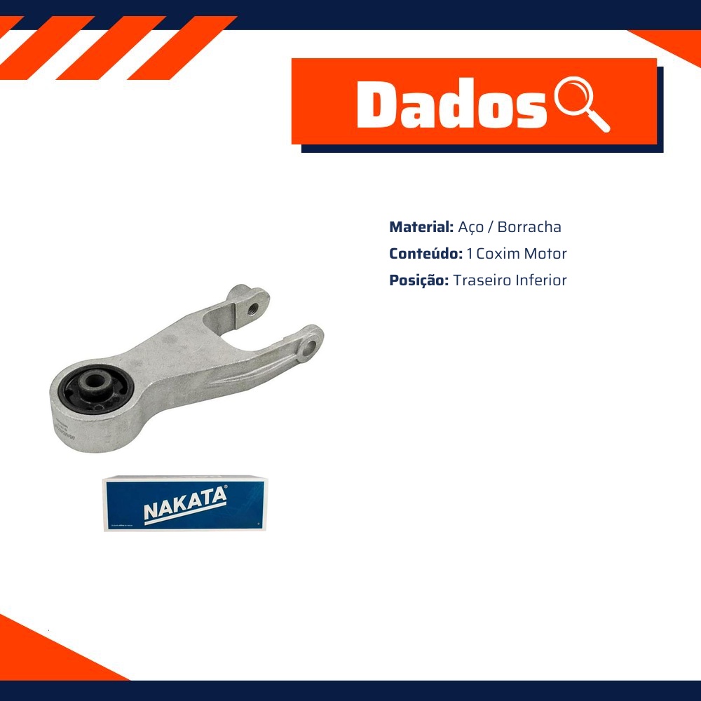 Coxim do Motor Traseiro Inferior - Nakata - NB33059