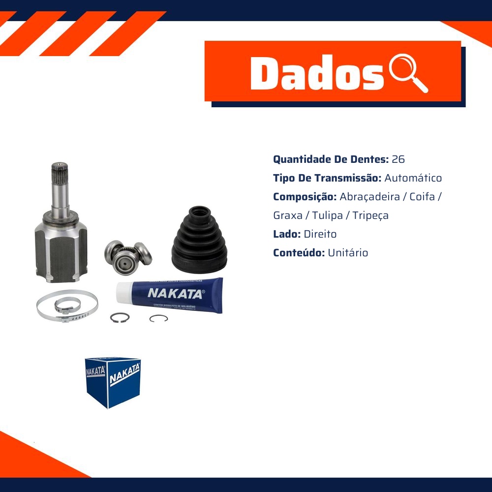 Tulipa para Fiat Toro - Nakata - NJH25-654D
