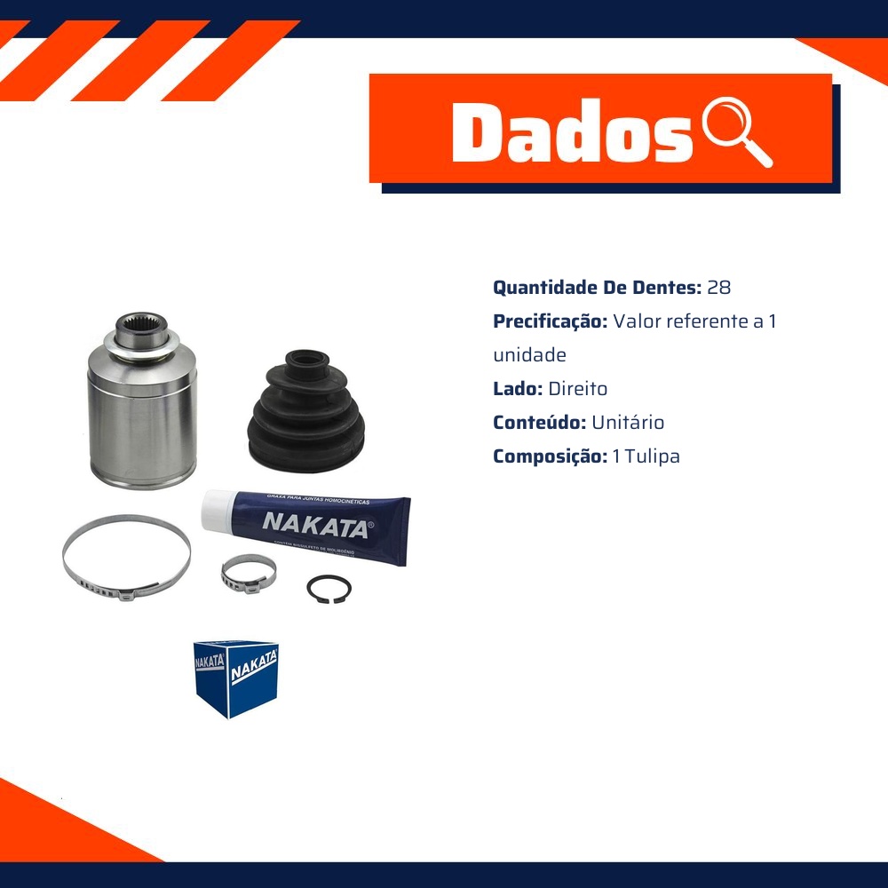 Tulipa para Hyundai Santa Fé e Veracruz - Nakata - NJH12-185D