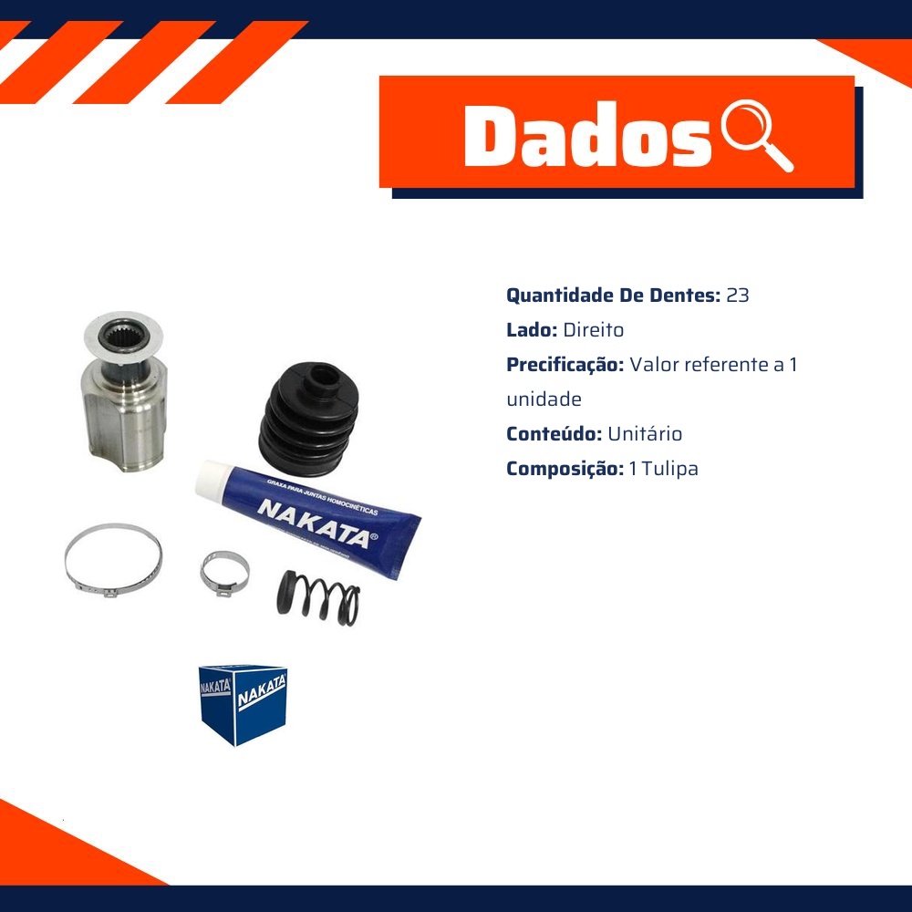 Tulipa para Renault Clio e Clio Sedan - Nakata - NJH14-214D
