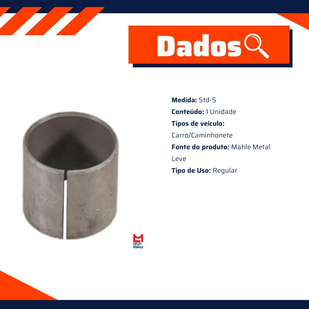 Bucha de Biela Std-S - Mahle Metal Leve - BG-039-U STD-S