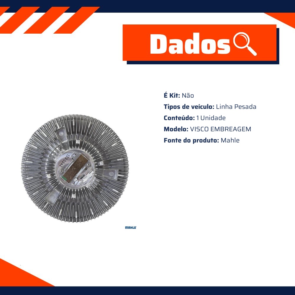 Embreagem Viscosa - Mahle Behr - CFC 21 000P
