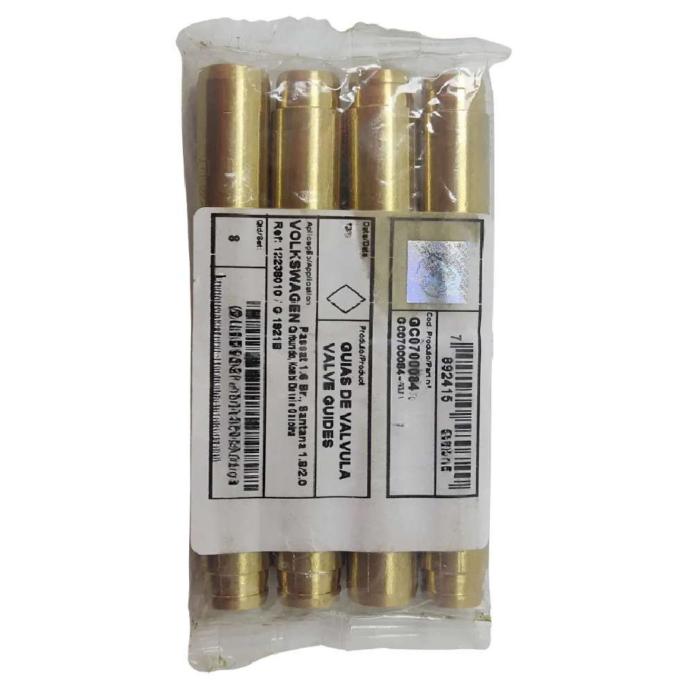 8 Guias de Válvula Comum de Admissão e Escape 0,05 - Mahle Metal Leve - GC0700084 0,05