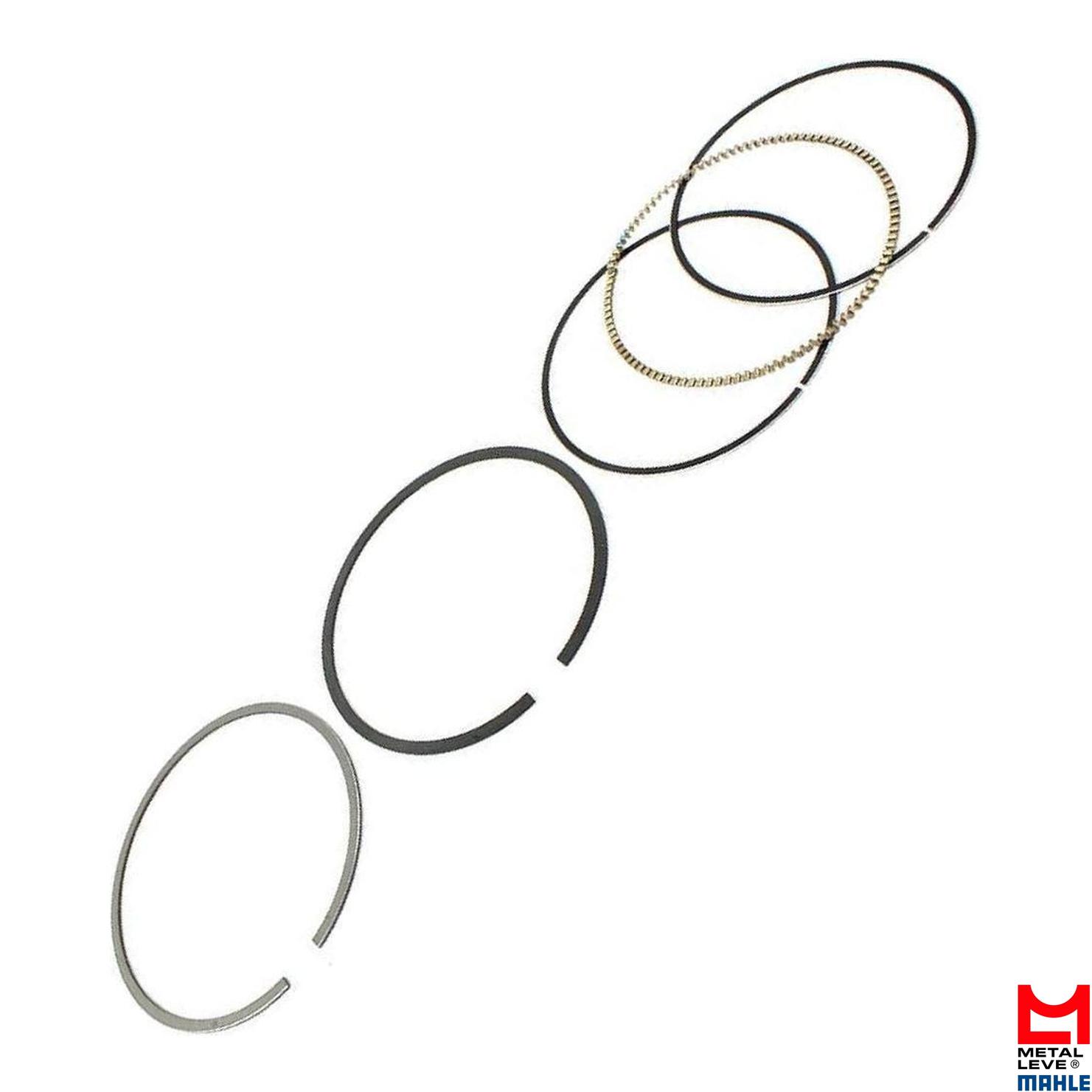Jogo de Anéis do Pistão 0,25 1 Cilindro para Yamaha XT 660 R e XT 660 Z TÉNÉRÉ - Mahle Metal Leve - AA.9287 0,25