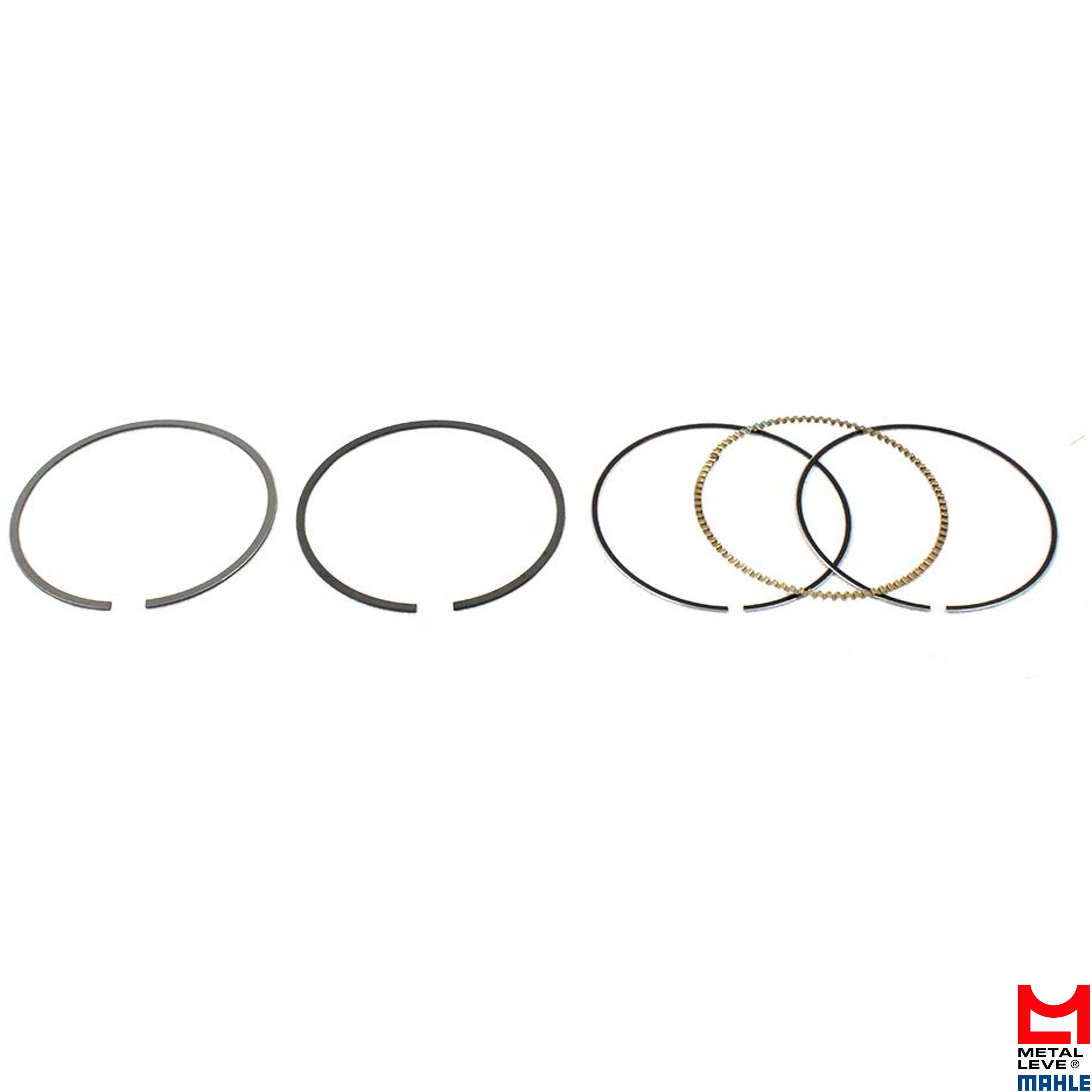 Jogo de Anéis do Pistão 0,25 1 Cilindro para Honda PCX 150 - Mahle Metal Leve - AA.9298 0,25