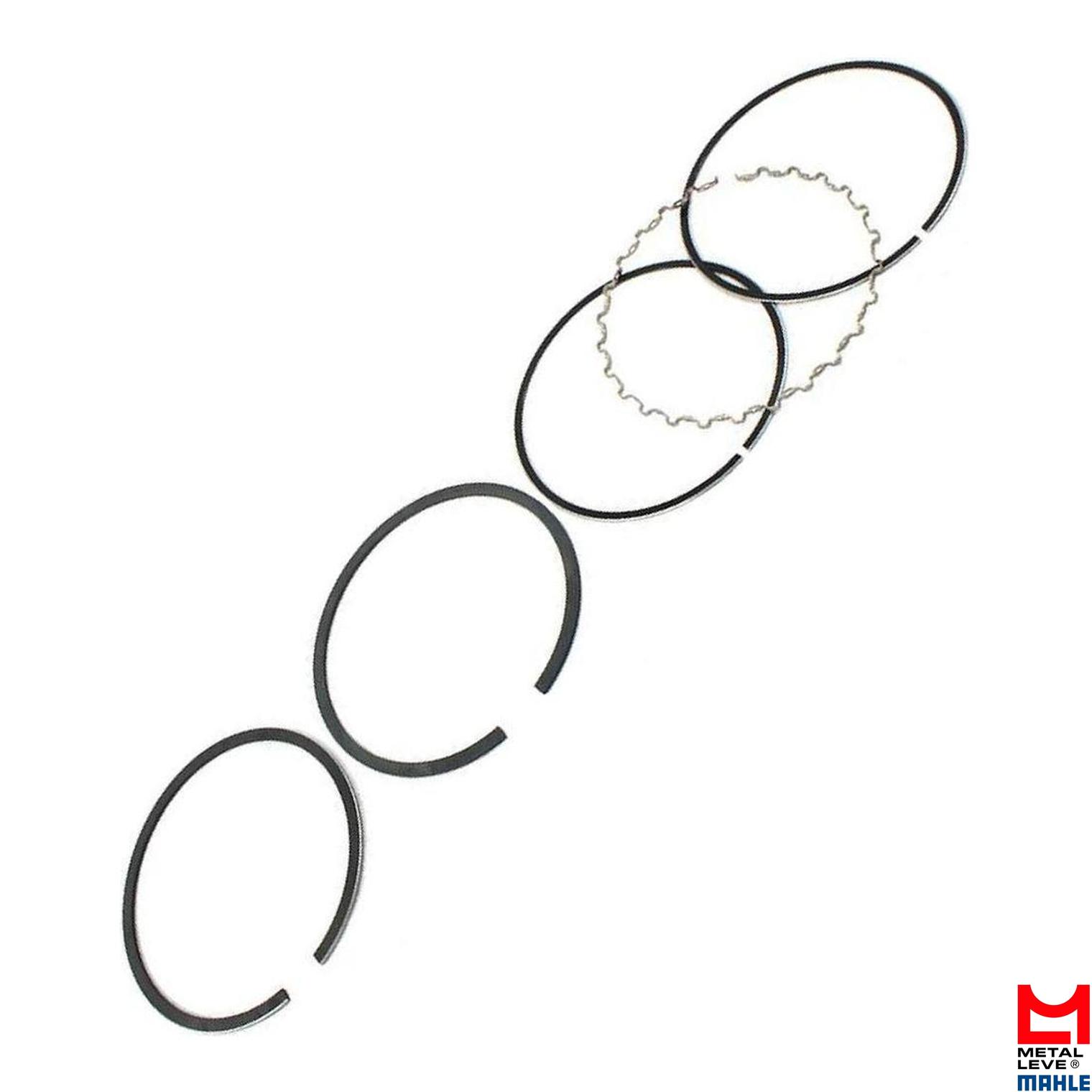Jogo de Anéis do Pistão 0,50 1 Cilindro para Honda XLX 250 e XLX 250R - Mahle Metal Leve - SDA6637 0,50