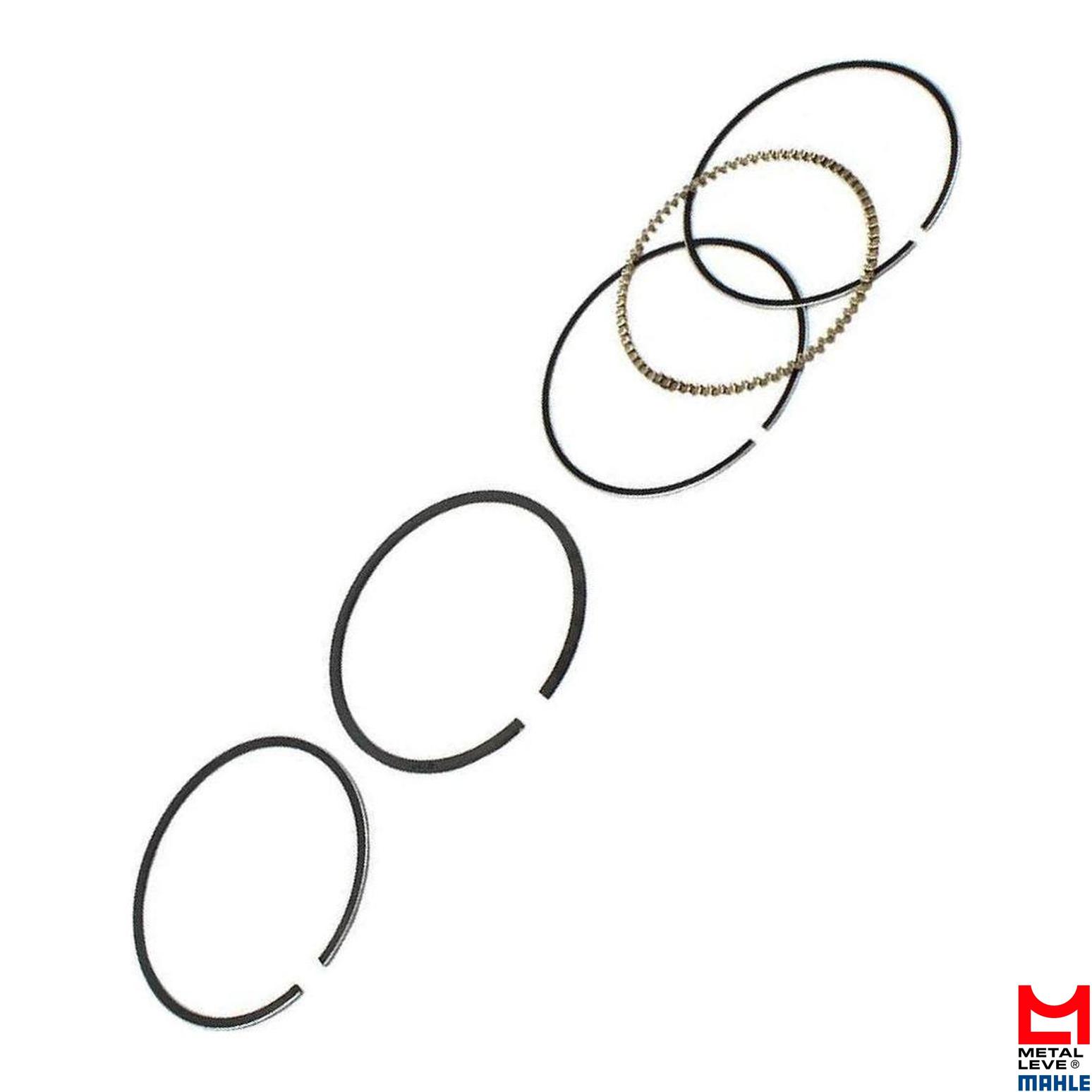 Jogo de Anéis do Pistão 0,50 1 Cilindro para Honda CG 125 e XLR 125 - Mahle Metal Leve - SDA7432 0,50
