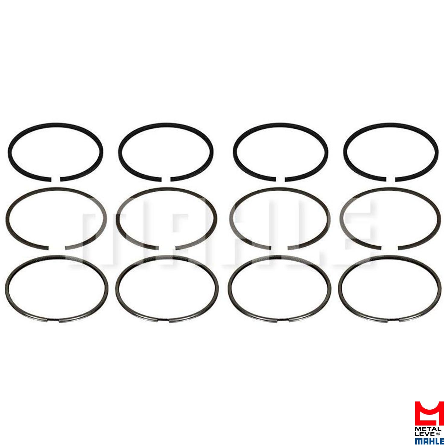Jogo de Anéis do Pistão 0,50 4 Cilindros para Chevrolet Tracker - Mahle Metal Leve - LC.8414 0,50
