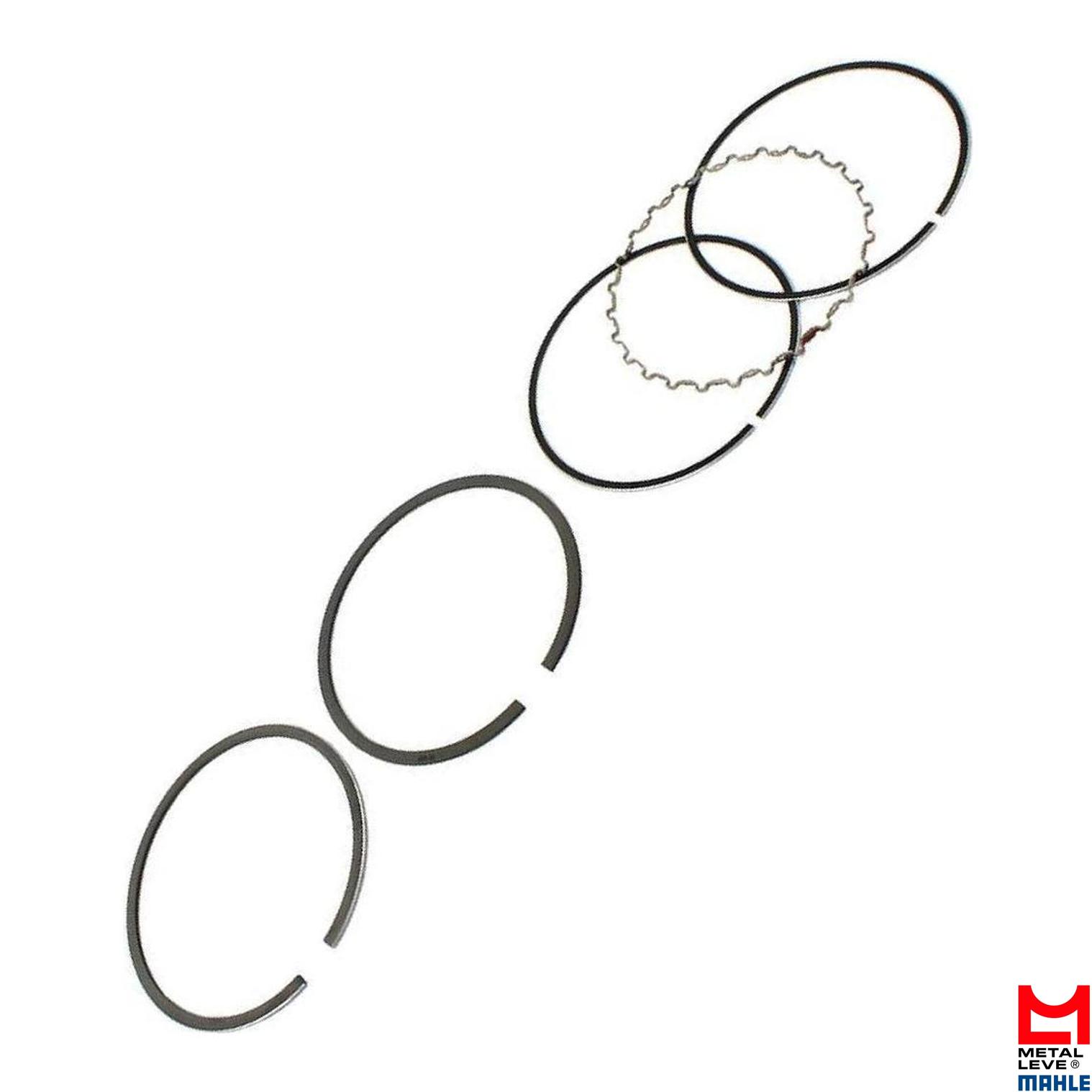 Jogo de Anéis do Pistão 1,00 1 Cilindro para Honda XL 250R - Mahle Metal Leve - SDA6550 1,00