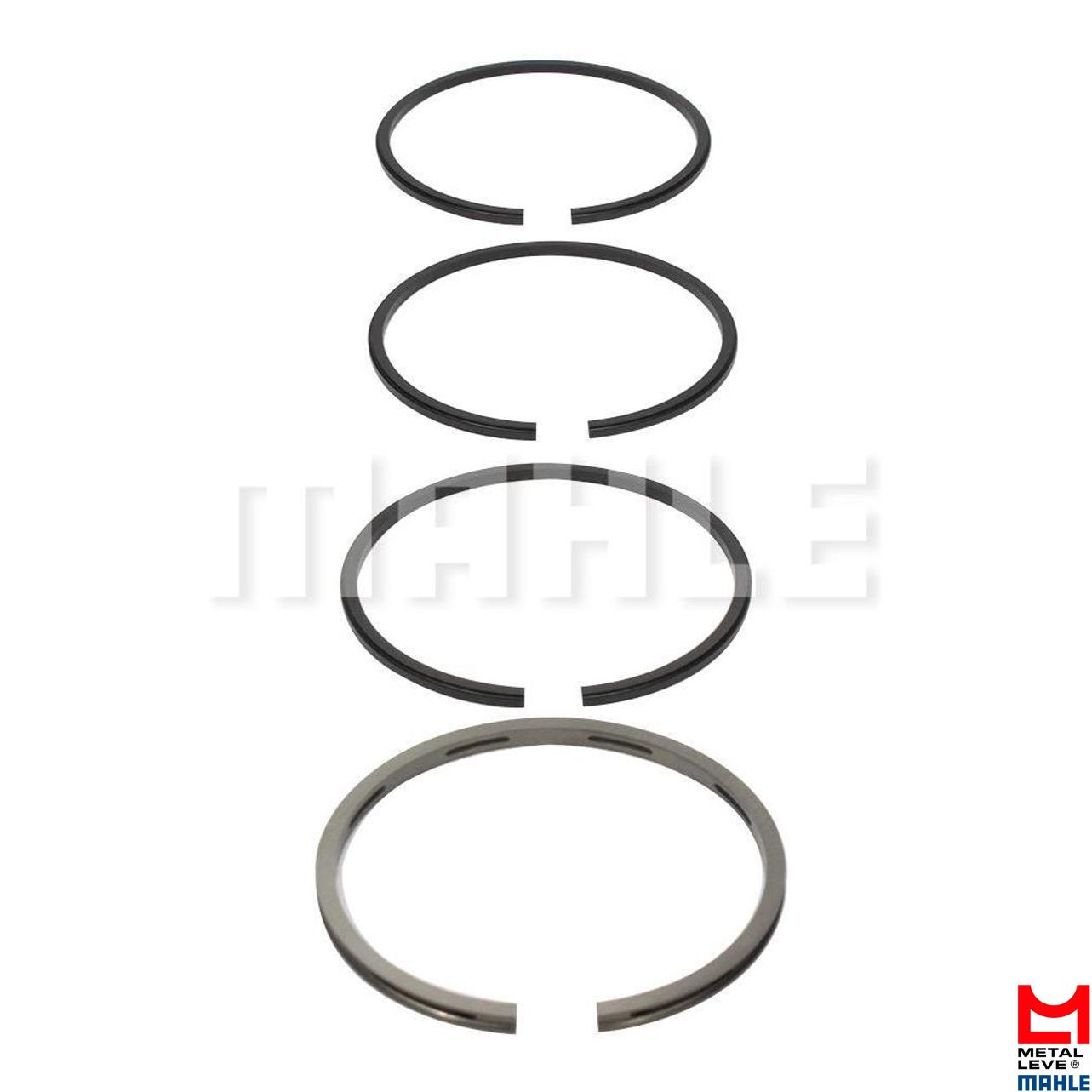 Jogo de Anéis do Pistão STD 1 Cilindro - Mahle Metal Leve - NN.7190 STD