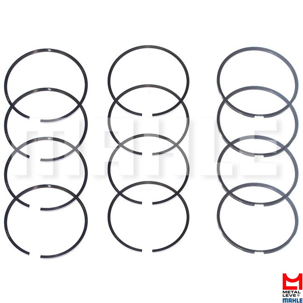 Jogo de Anéis do Pistão STD 4 Cilindros para Mitsubishi L200 e Pajero Sport - Mahle Metal Leve - DC.8549 STD
