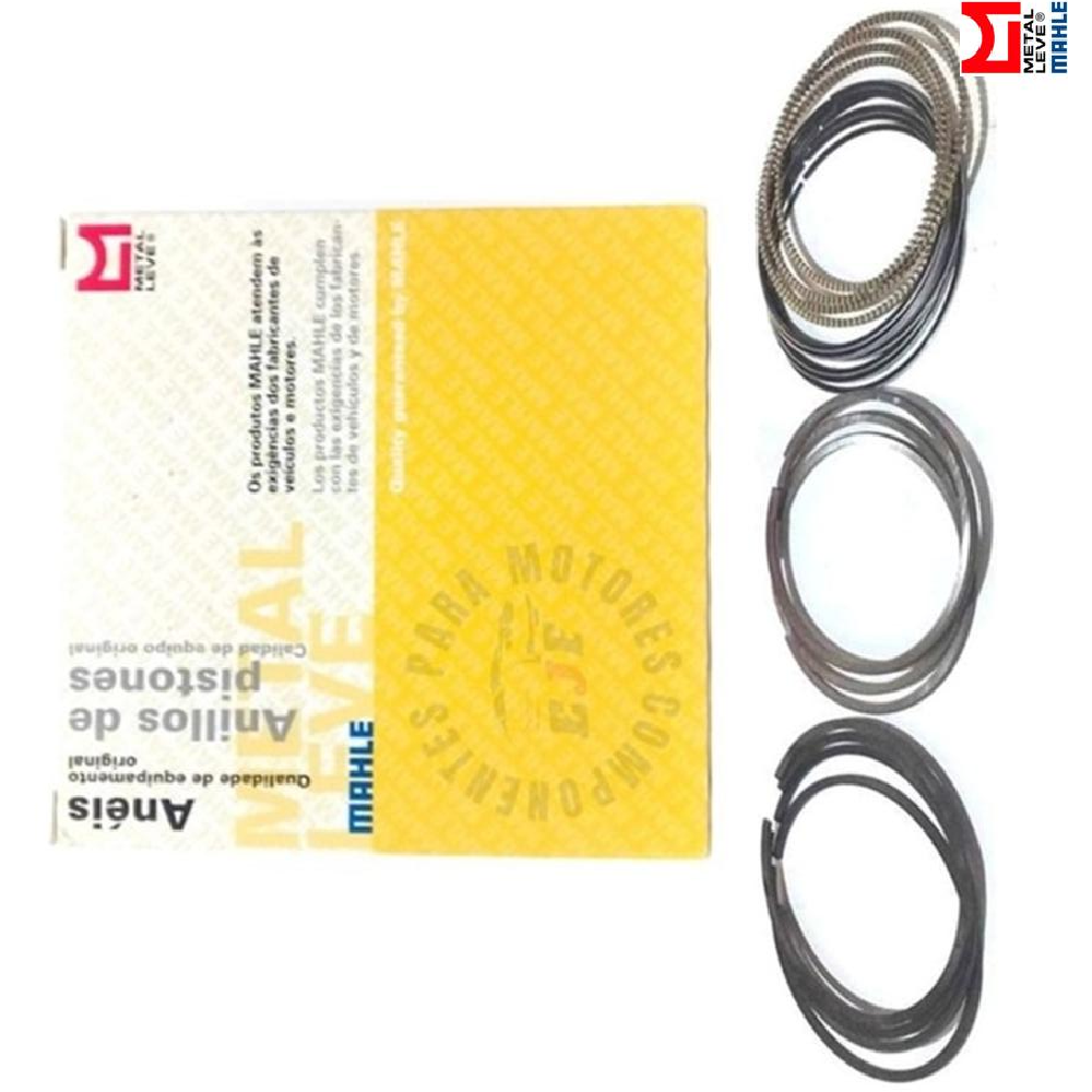 Jogo de Anéis do Pistão STD 4 Cilindros para Chevrolet S10 - Mahle Metal Leve - PA.9367 STD