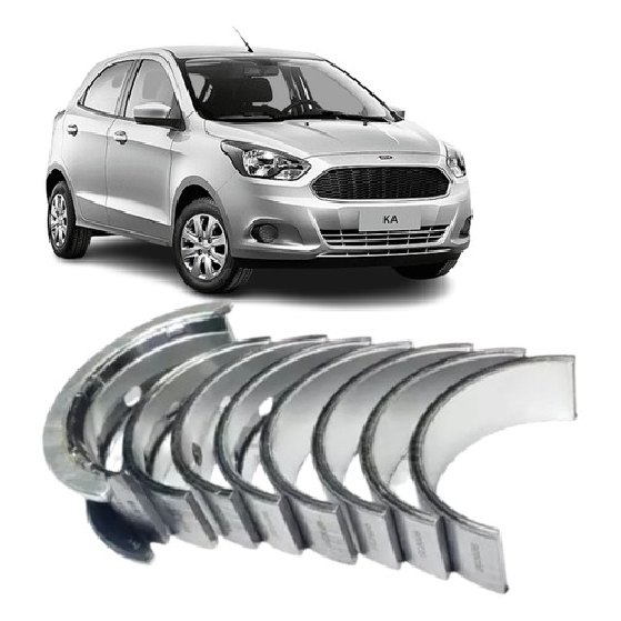 Jogo de Bronzina Central STD para Ford Ka e Ka Sedan - Mahle Metal Leve - BC-884-J STD