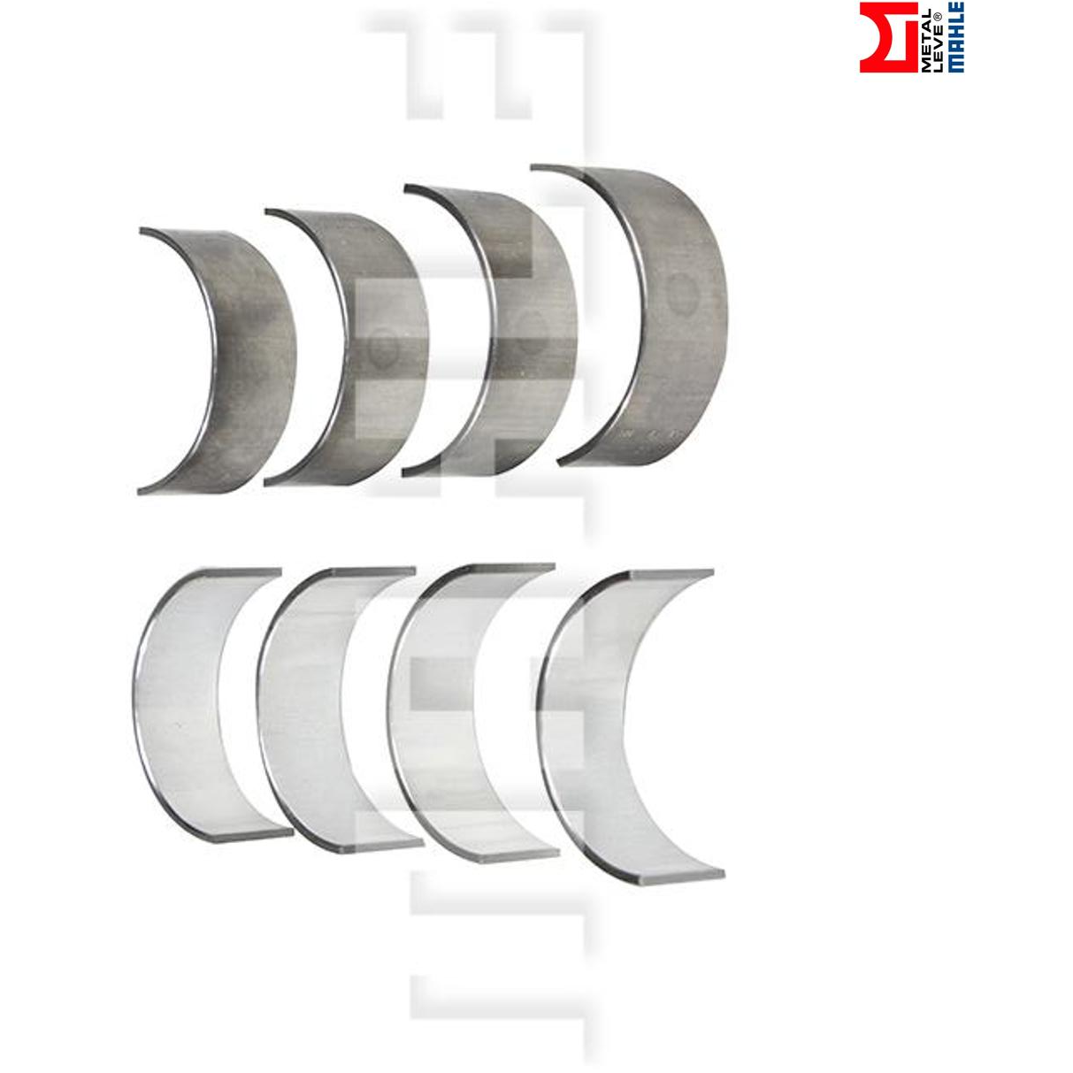 Jogo de Bronzina de Biela 0,25 - Mahle Metal Leve - BB-529-J 0,25