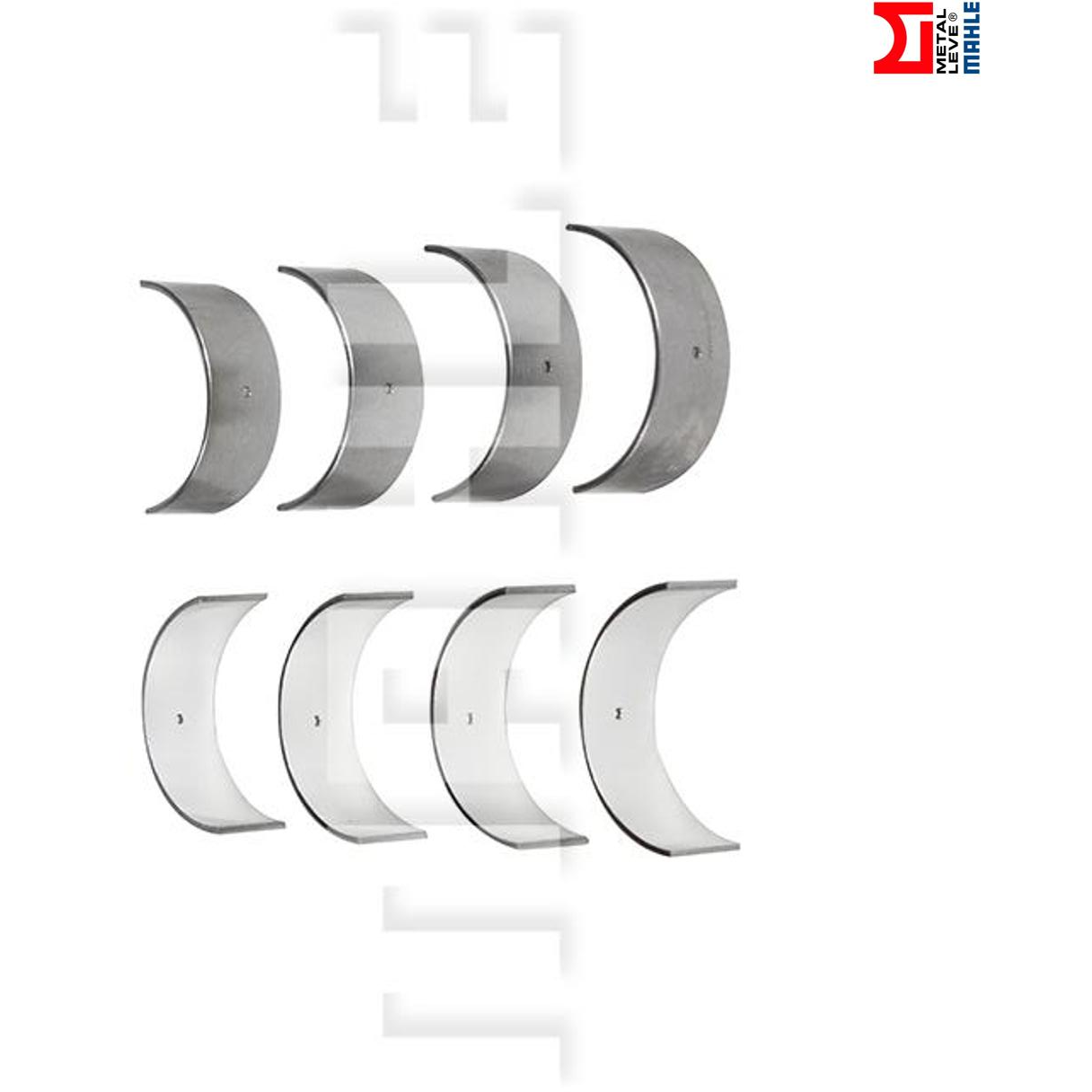 Jogo de Bronzina de Biela 0,25 - Mahle Metal Leve - BB-653-J 0,25