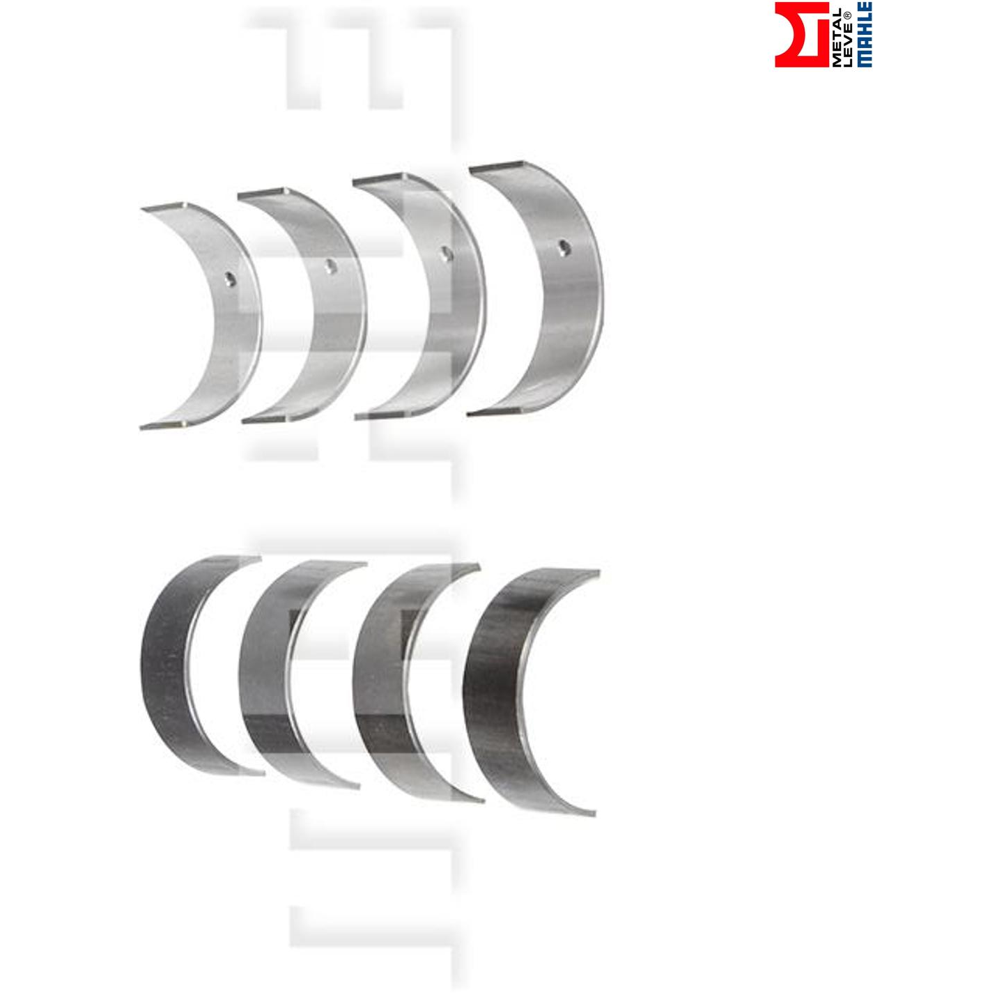 Jogo de Bronzina de Biela 0,25 - Mahle Metal Leve - BB-713-J 0,25