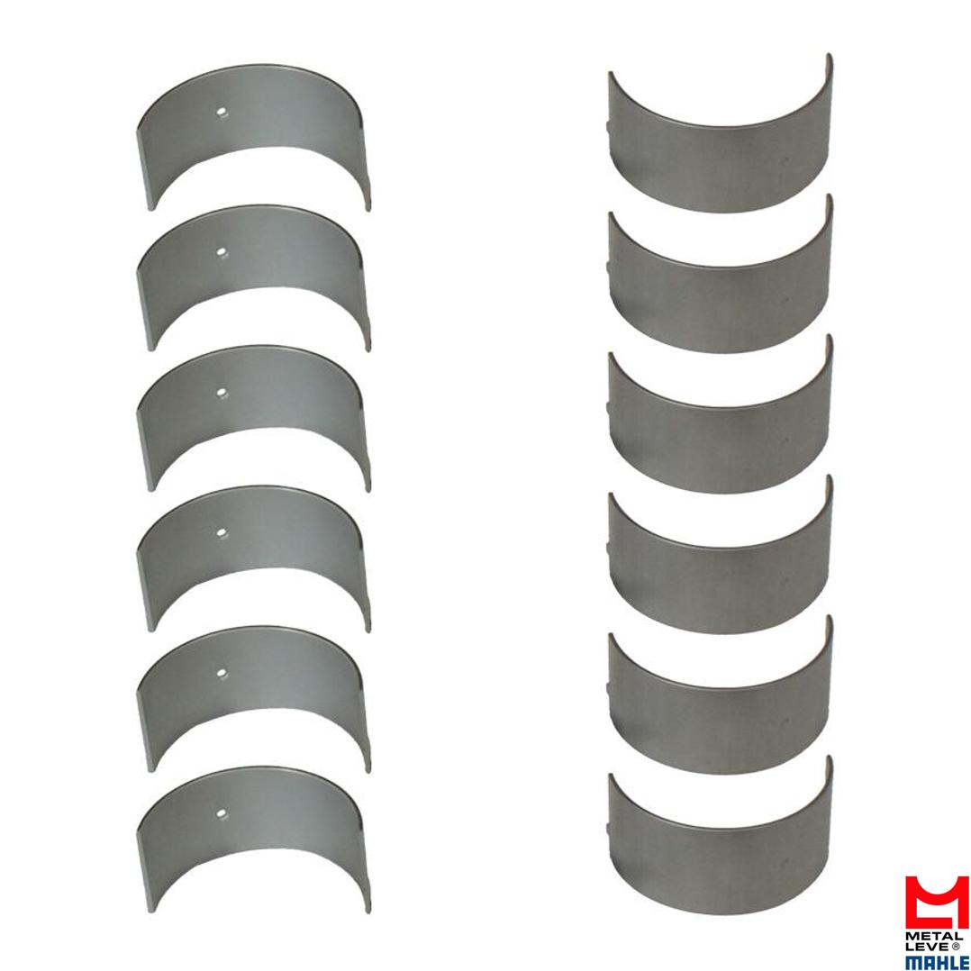 Jogo de Bronzina de Biela SPA 0,25 para Volvo NL12 360 e NL12 410 - Mahle Metal Leve - SBB-243-J 0,25 SPA