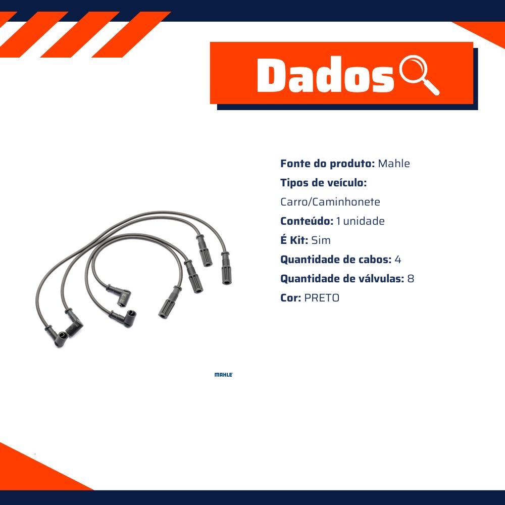 Jogo Cabo de Vela - Mahle - CV0250062