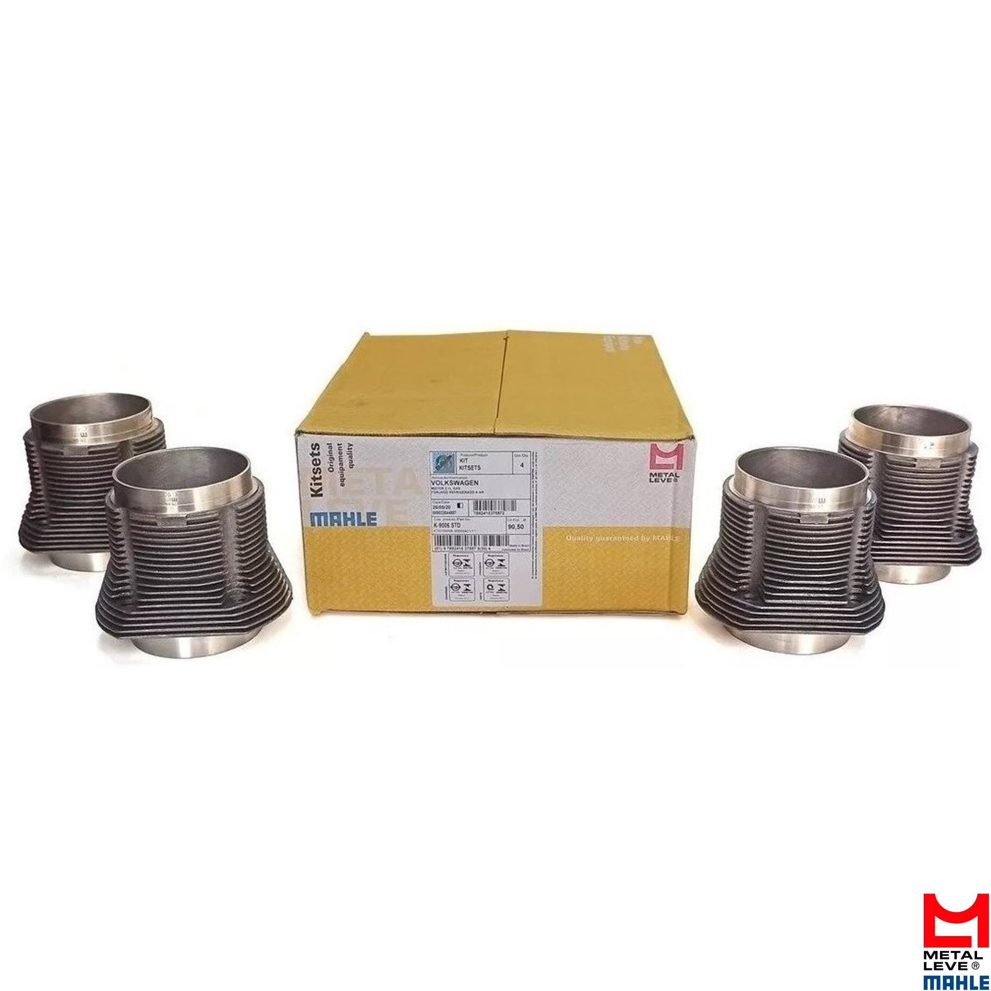 4 Kit Para Motor Std - Mahle Metal Leve - K9006 STD