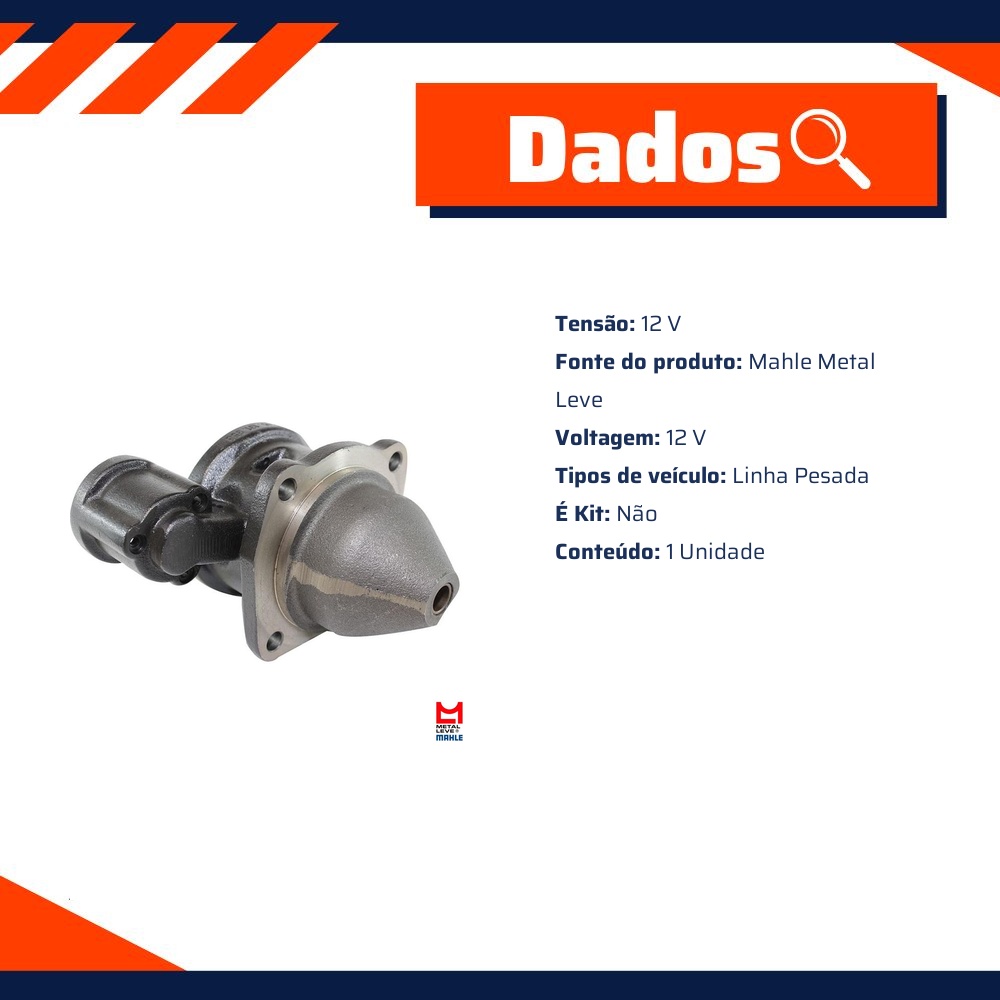Mancal Dianteiro do Motor de Partida - Mahle Metal Leve - MSX 646