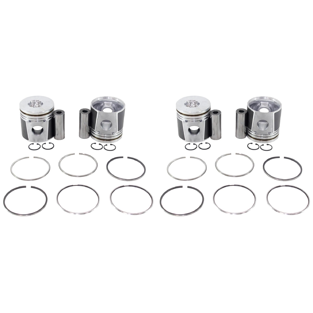 Jogo com 2 Pistões com Anéis 0,50 para Mercedes-Benz Sprinter 310 - Mahle Metal Leve - P&A9059 0,50