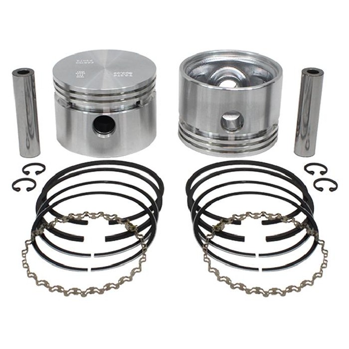 Jogo com 2 Pistões com Anéis 0,50 - Mahle Metal Leve - P&A9078 0,50