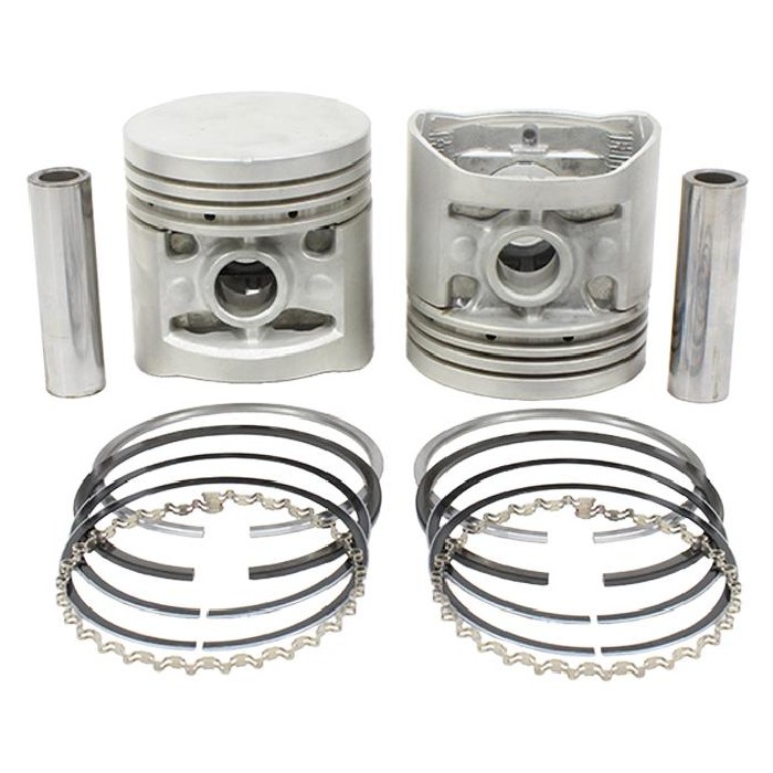 Jogo com 2 Pistões com Anéis .060" para Chevrolet Brasil e C-10 - Mahle Metal Leve - P&A0572 1,524