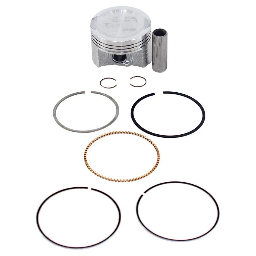 Pistão com Anéis 0,25 para Honda CG 125 e NXR 125 BROS - Mahle Metal Leve - P&A9350 0,25
