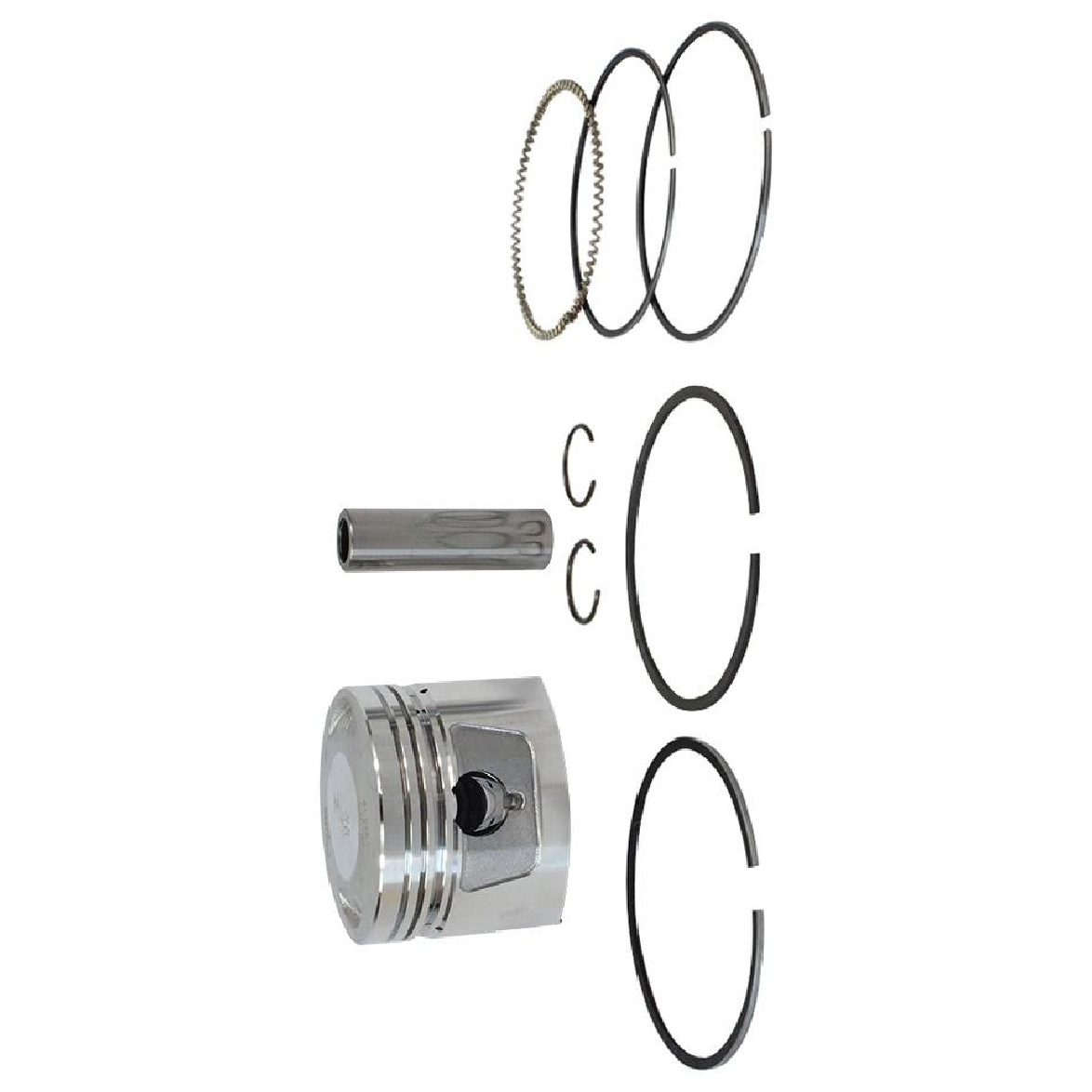 Pistão Com Anéis 0,25 - Mahle Metal Leve - P&A9796 0,25