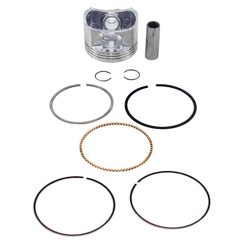 Pistão com Anéis 0,50 para Honda CG 125 e NXR 125 BROS - Mahle Metal Leve - P&A9350 0,50