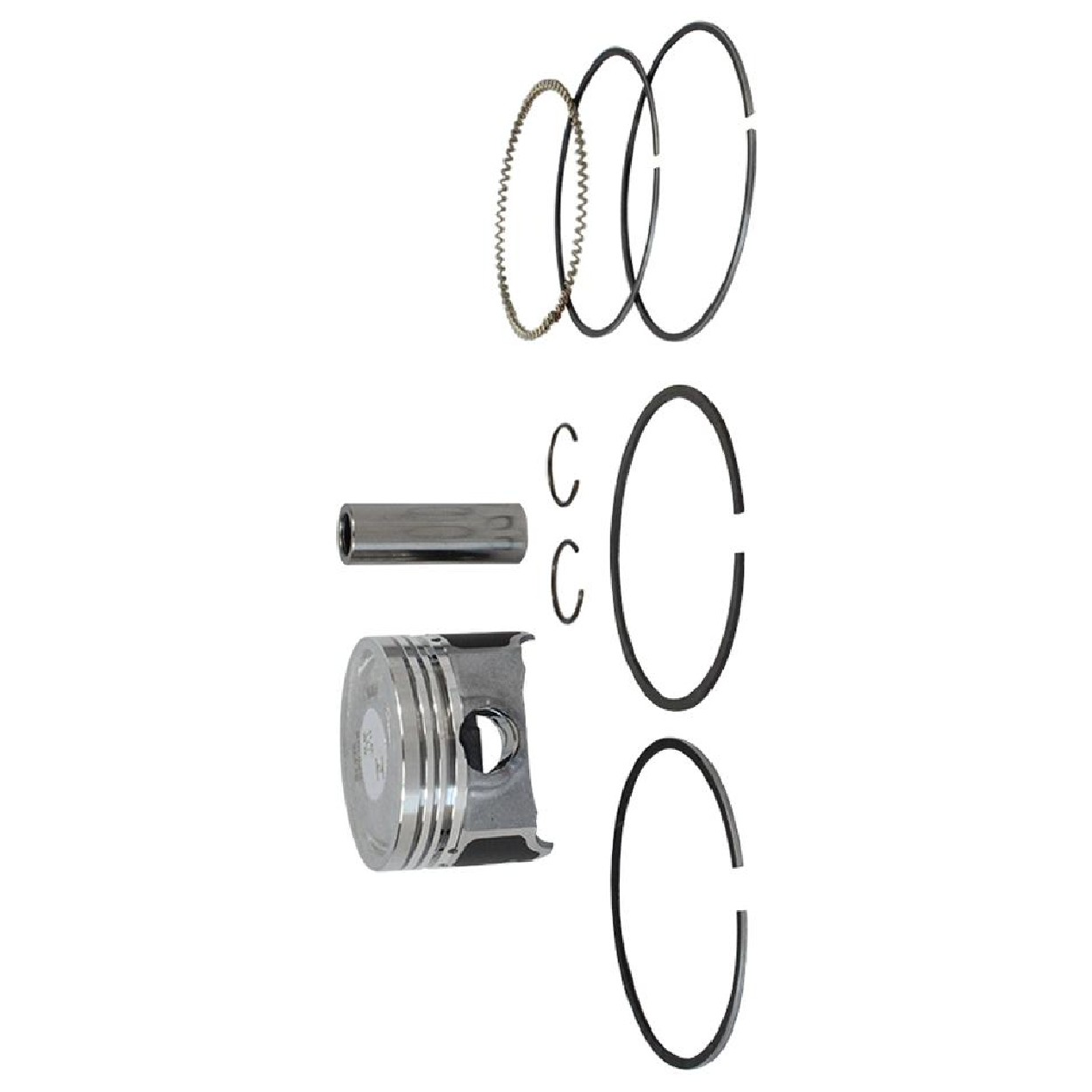 Pistão com Anéis 0,50 para Suzuki Burgman AN 125 - Mahle Metal Leve - P&A9818 0,50